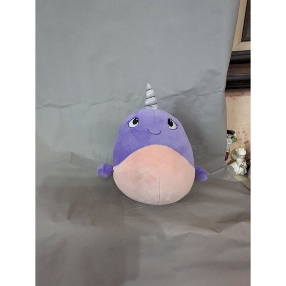 Animal Adventure Purple Narwhal Unicorn Whale Soft Sensory Plush Stuffed Animal - Picture 7 of 9